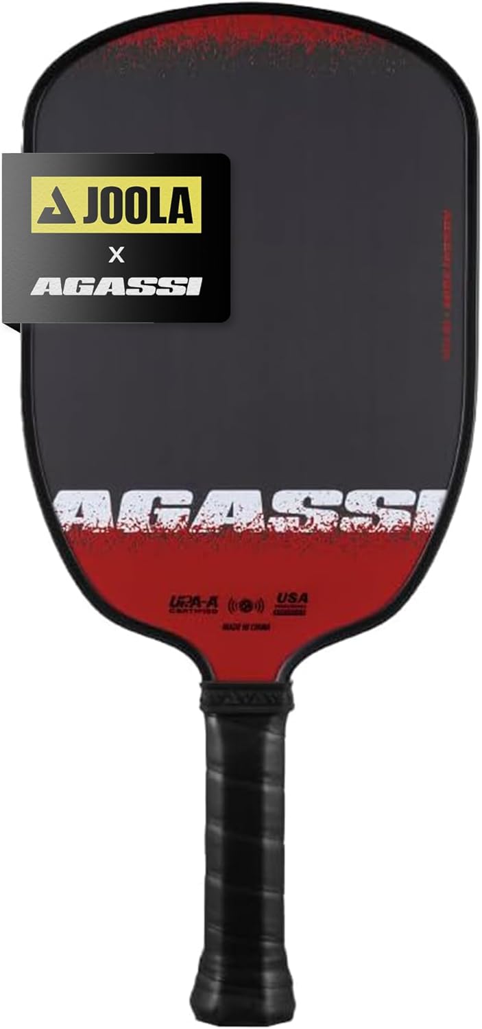 JOOLA Agassi Edge 16mm Pickleball Paddle for Spin & Control