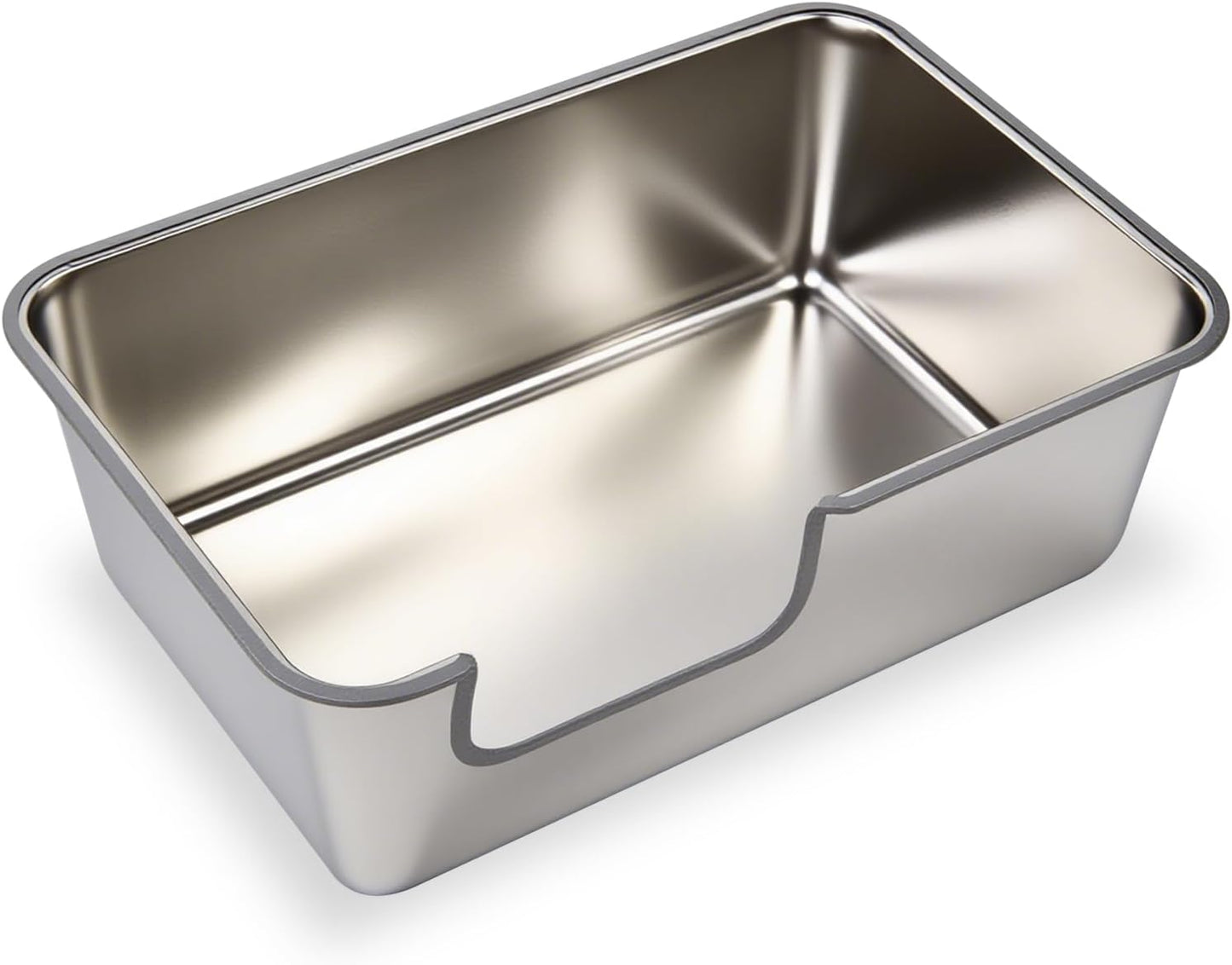 Jumbo XL Stainless Steel Cat Litter Box for Big Cats