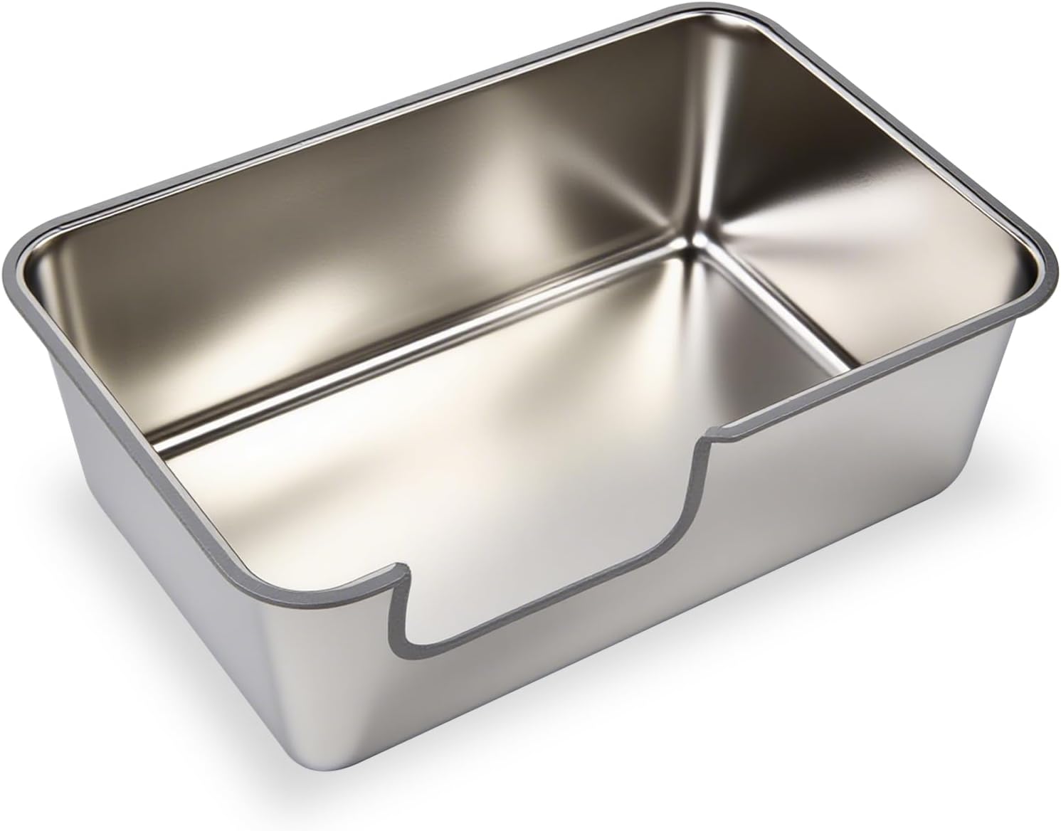 Jumbo XL Stainless Steel Cat Litter Box for Big Cats