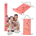Growscroll Classic Kids Growth Chart for Wall - Handcrafted Coral