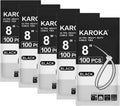 Karoka 8 Heavy Duty Zip Ties - 120 lbs Strength - 500 Pack
