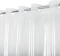 No Hook PEVA Shower Curtain or Liner - Heavy Duty Clear 71 x 74 in