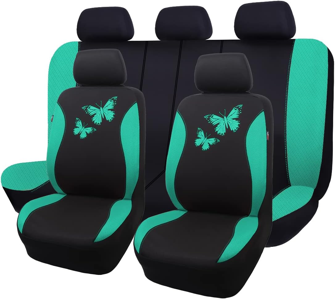Flying Banner Butterfly Car Seat Covers Full Set for Women