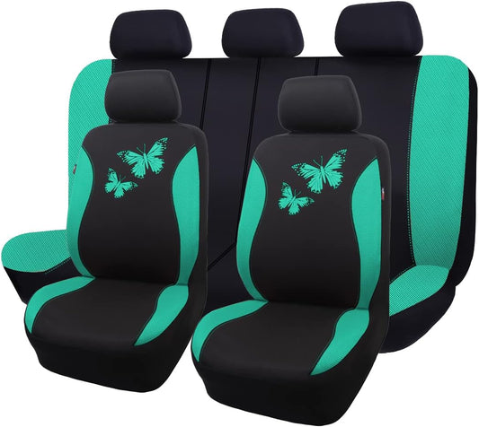 Flying Banner Butterfly Car Seat Covers Full Set for Women