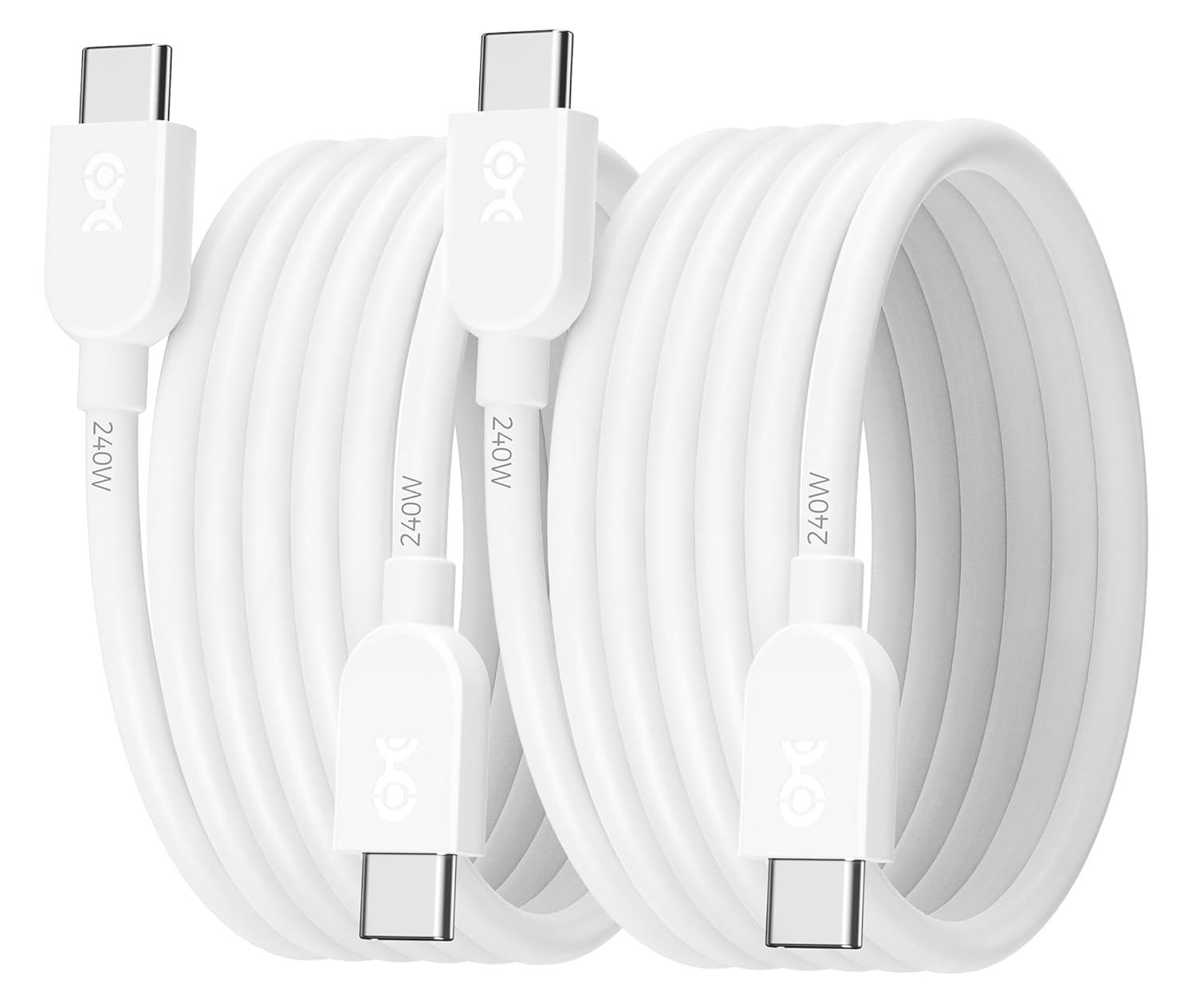 240W Fast Charge 6ft USB C Cable Duo