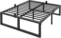 18 Inch Queen Bed Frame Heavy Duty Metal Platform - 3500 lb Support