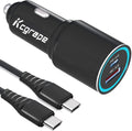 48W Car Charger for Samsung Galaxy S25/S24/S23 Series - Dual Fast