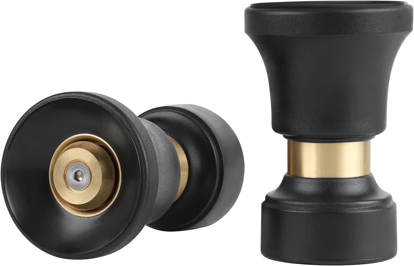 Hose Nozzle, Heavy Duty Brass Fireman Style Water Sprayer