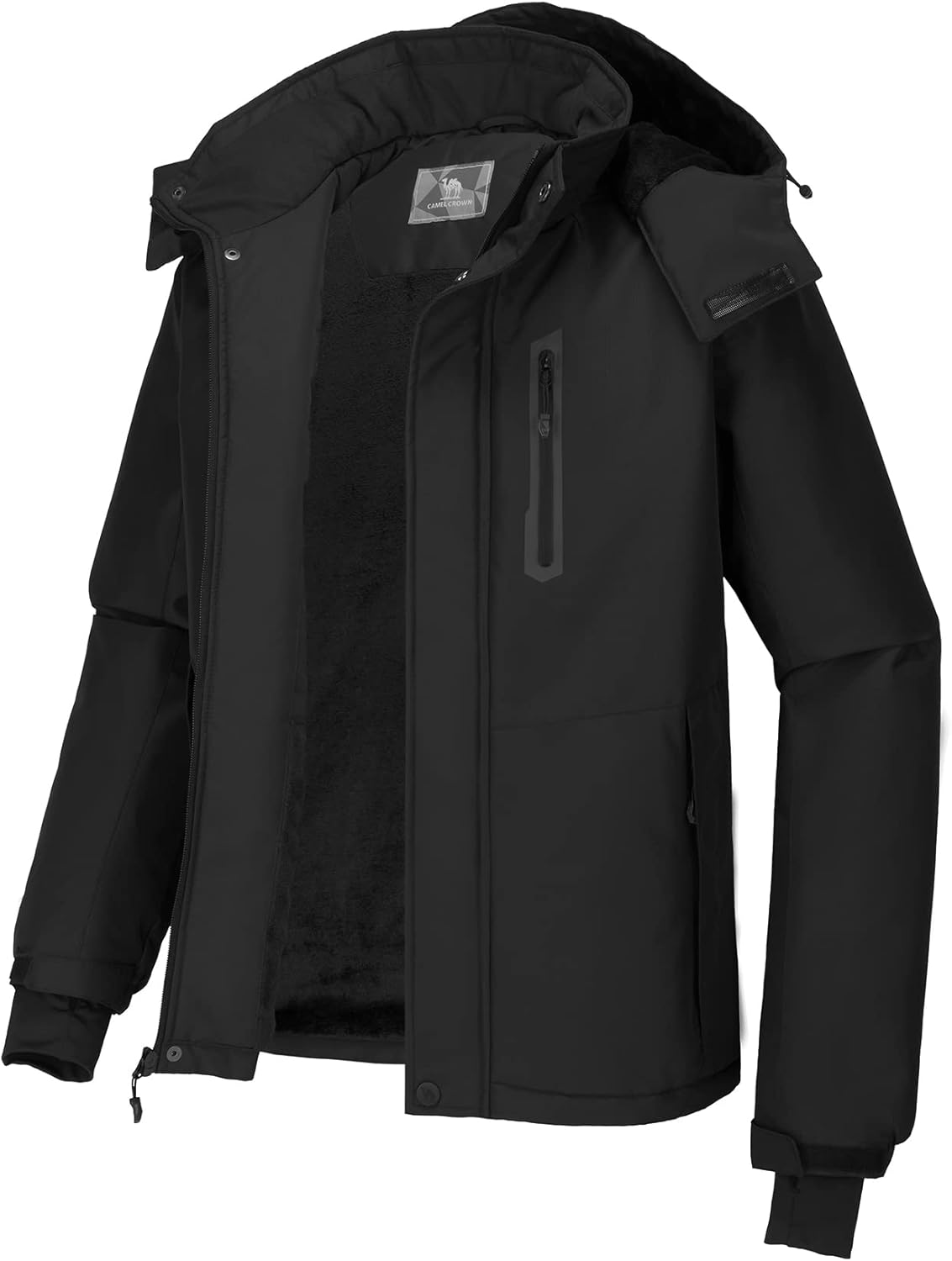 CAMEL CROWN Men's Waterproof Ski Jacket for Winter Adventures