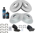 Front and Rear Brake Pad & Rotor Kit Compatible with 2005-2006 Nissan