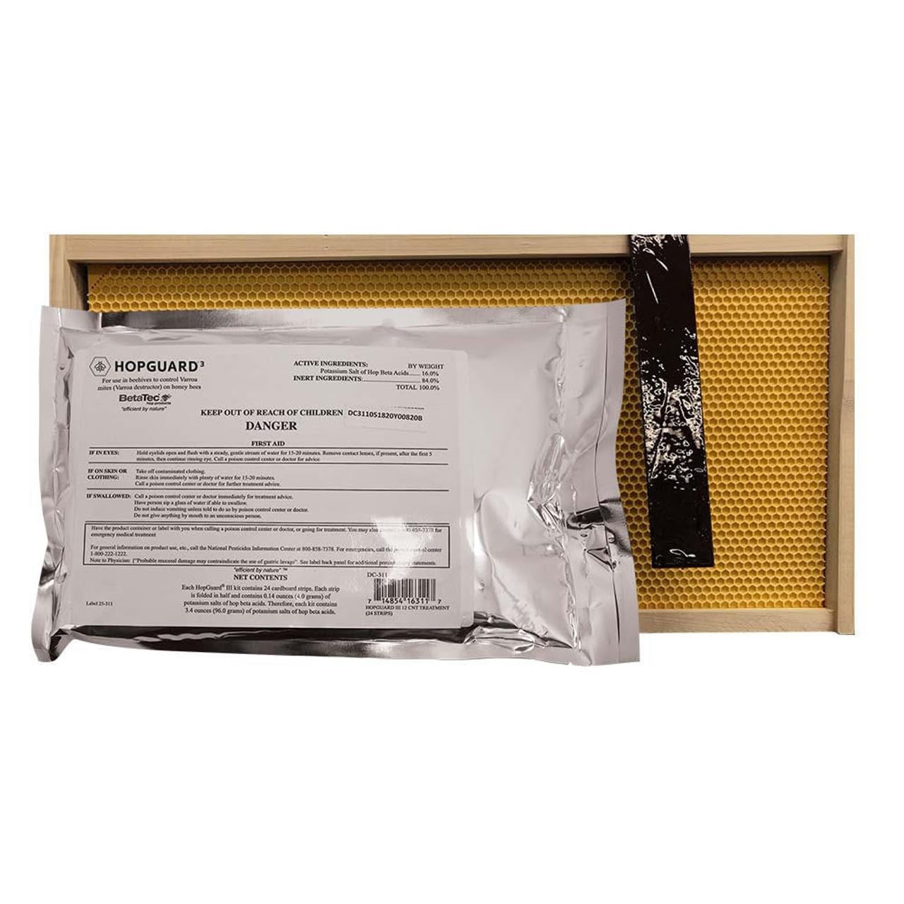 Mite Control for Bee Colonies with Mann Lake HopGuard 3 Strips