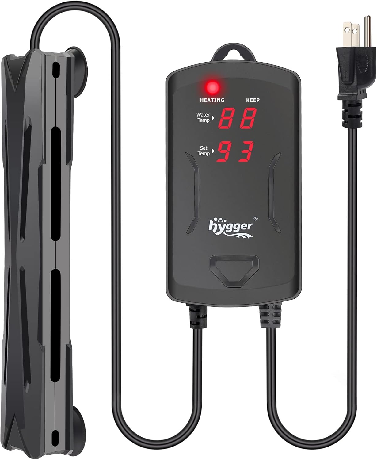 Hygger 10-25 Gallon Aquarium Heater with LED Display Controller