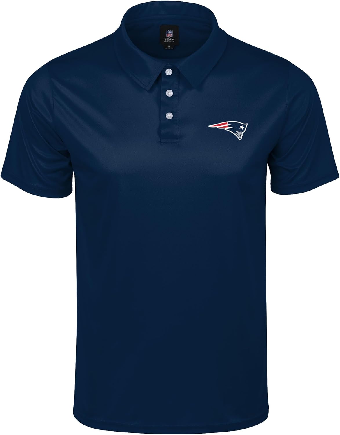 NFL Men's Performance Polo Shirt with New England Patriots Logo