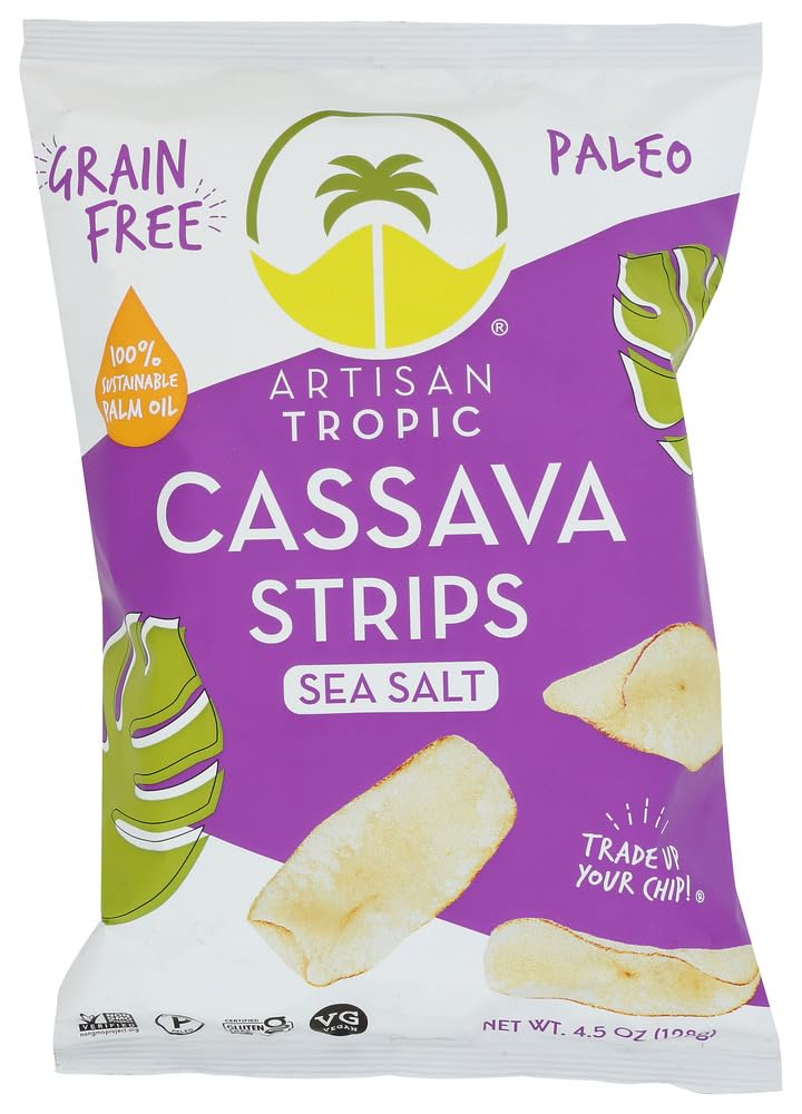 Delicious Cassava Strips Sea Salt - Vegan, Gluten Free Snack