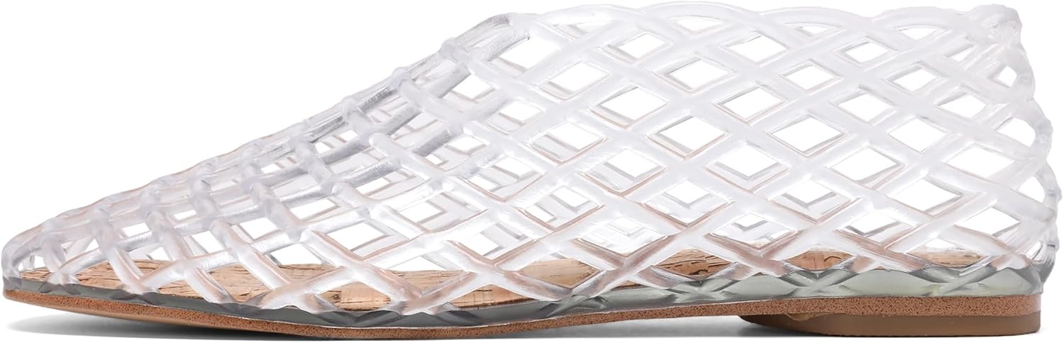 Jelly Mesh Ballet Flats - Comfortable Clear Jelly Shoes for Women