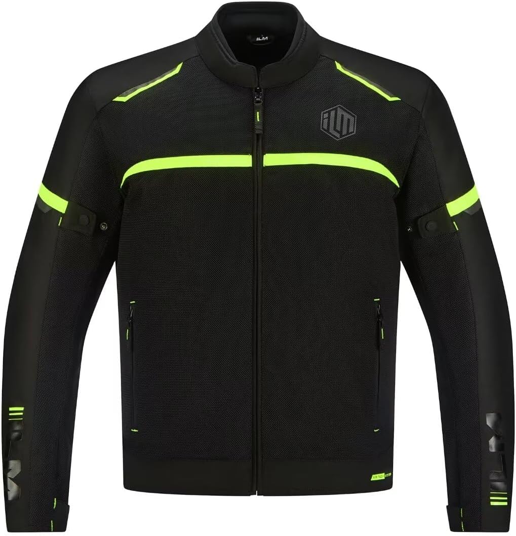 ILM Motorcycle Riding Jacket with Mesh CE Armor for All Seasons