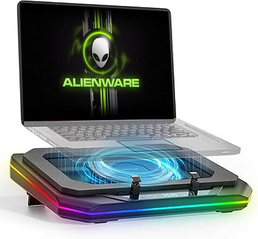 PHAPPY Alienware 18 Gaming Laptop Cooler - Fast Cooling, RGB Lights