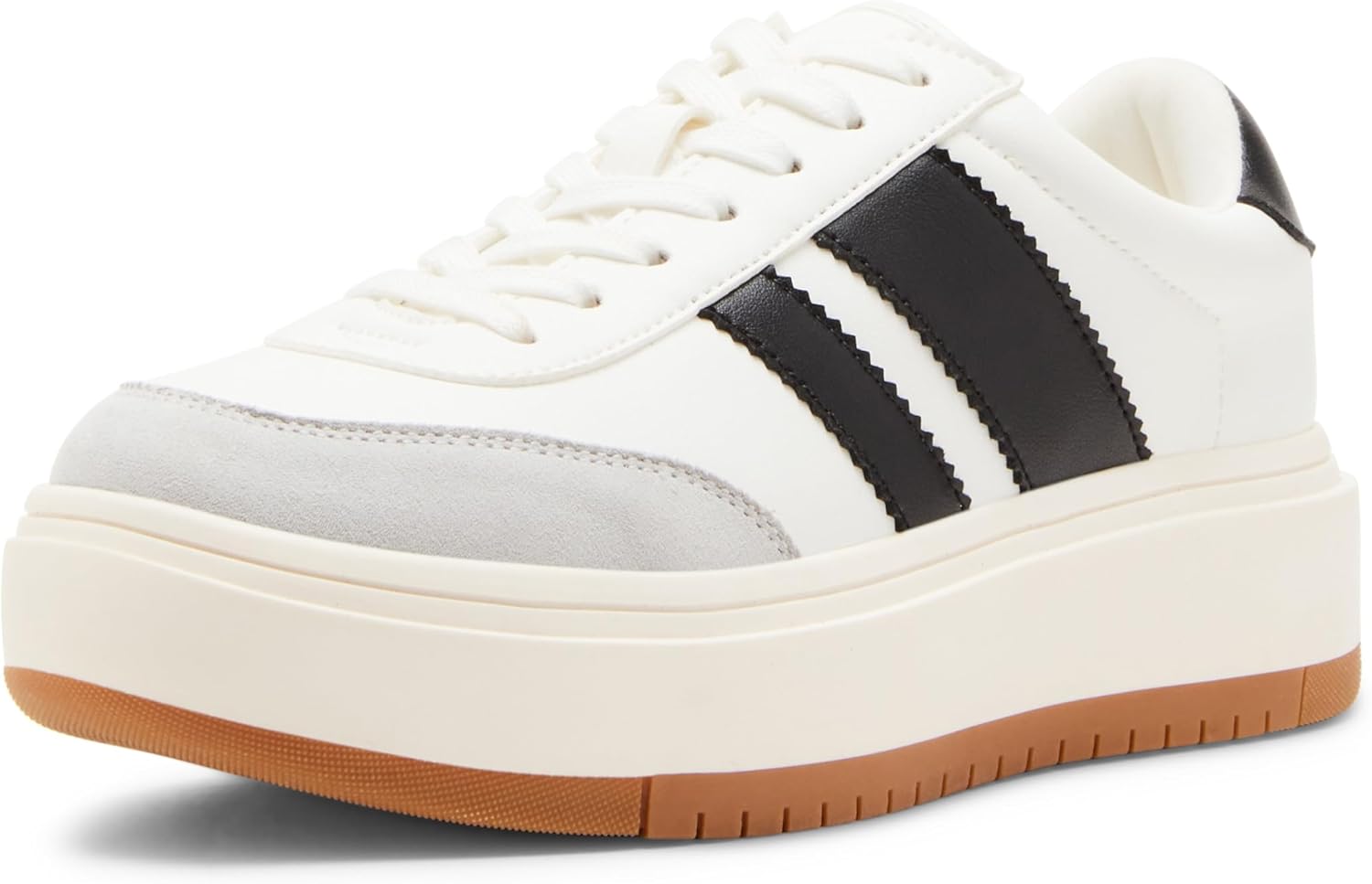 Madden Girl Womens Navida Fashion Sneaker with Striped Detailing