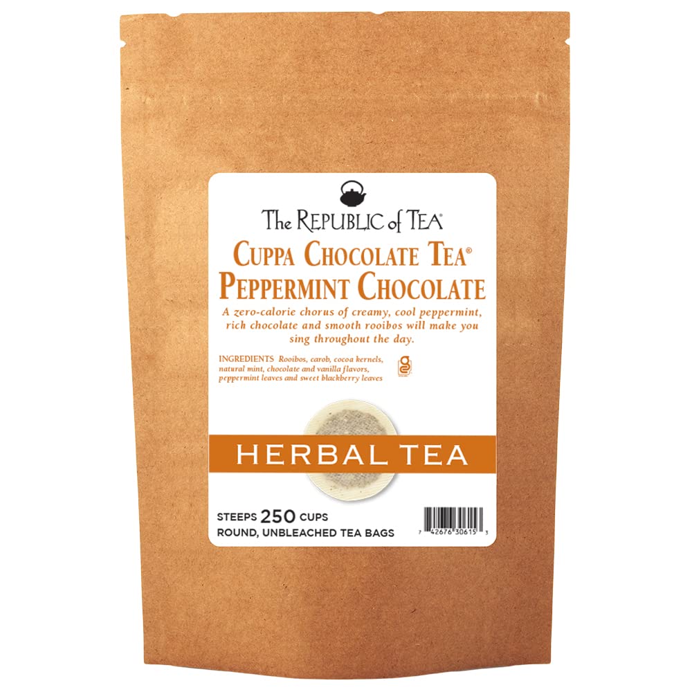Peppermint Cuppa Chocolate Tea Bags for Guilt-Free Indulgence