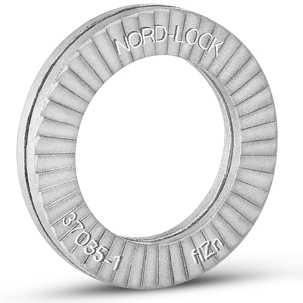 Nord-Lock Wedge Locking Washers for M10 Bolts - 20 Pairs