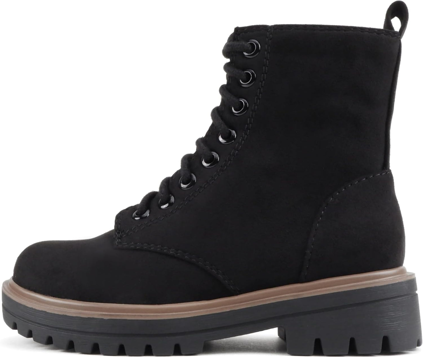 Soda FIRM Combat Ankle Bootie with Side Zipper and Lace Up
