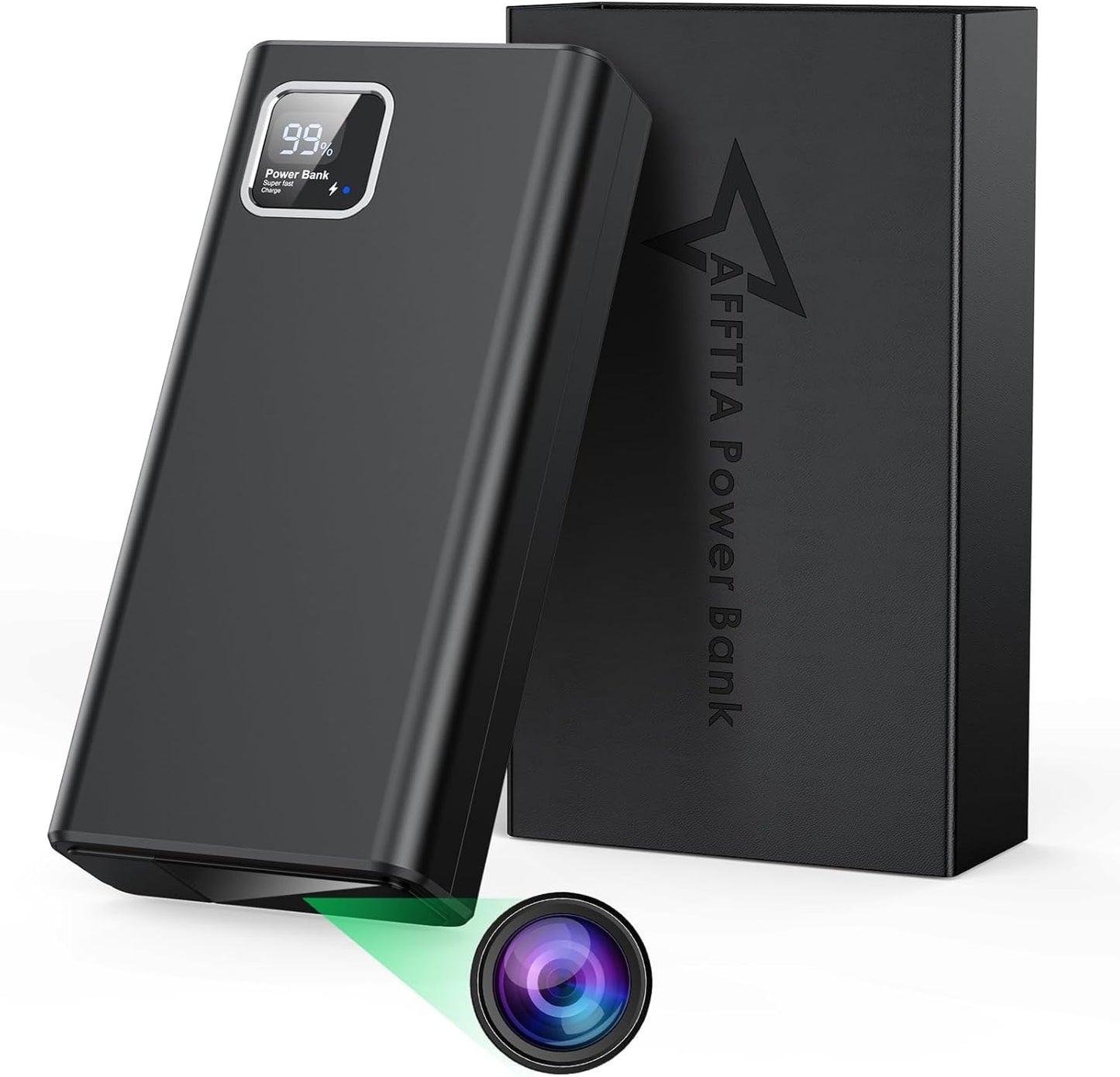 4K Hidden Camera Power Bank: Home Security