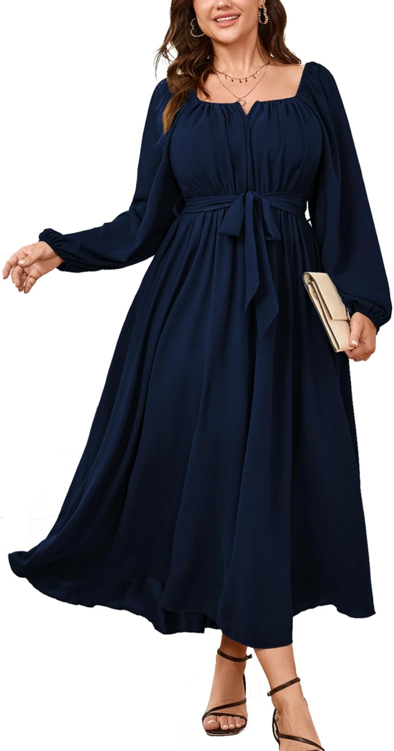 Elegant Plus Size Maxi Dress for Weddings and Special Occasions