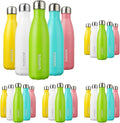 Insulated Water Bottles 17oz/500ml - Keeps Drinks Cold 24H