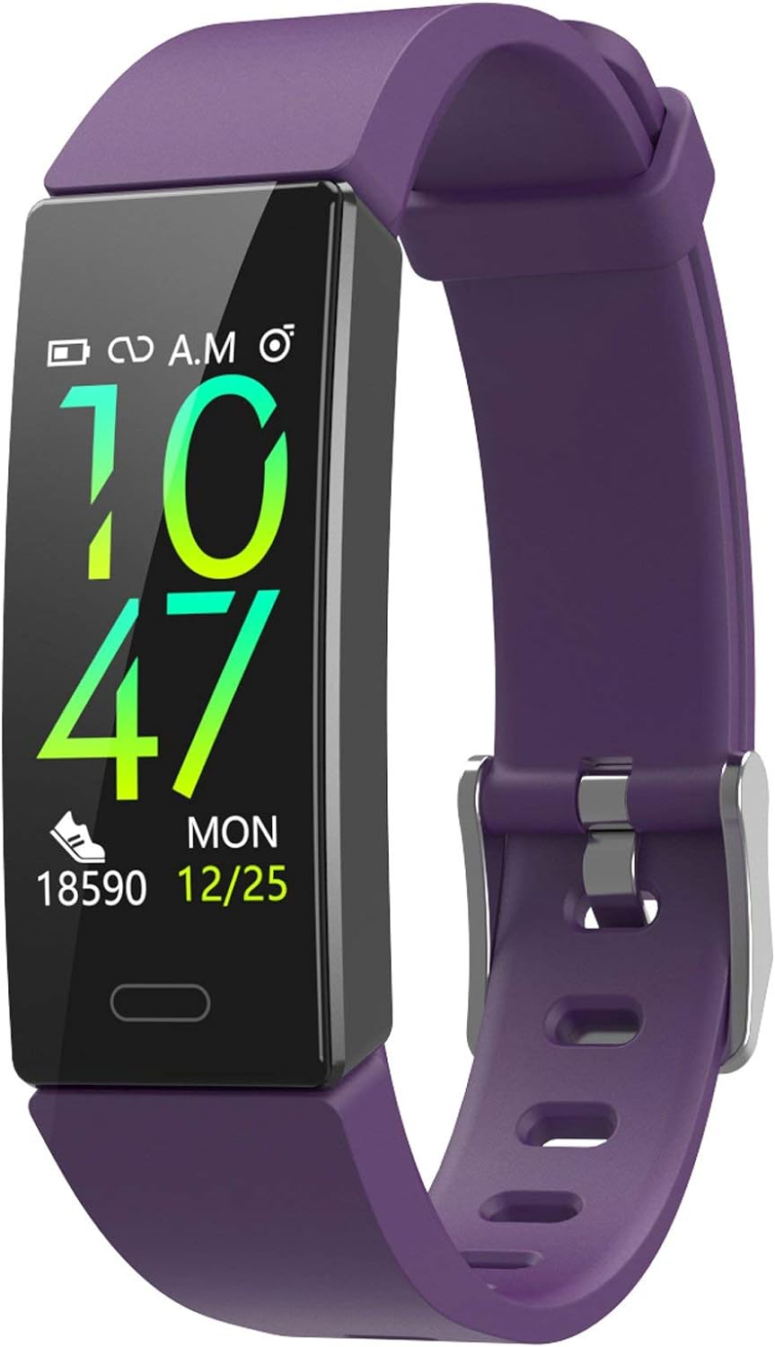 ZURURU Purple Fitness Tracker - Monitor Health & Fitness