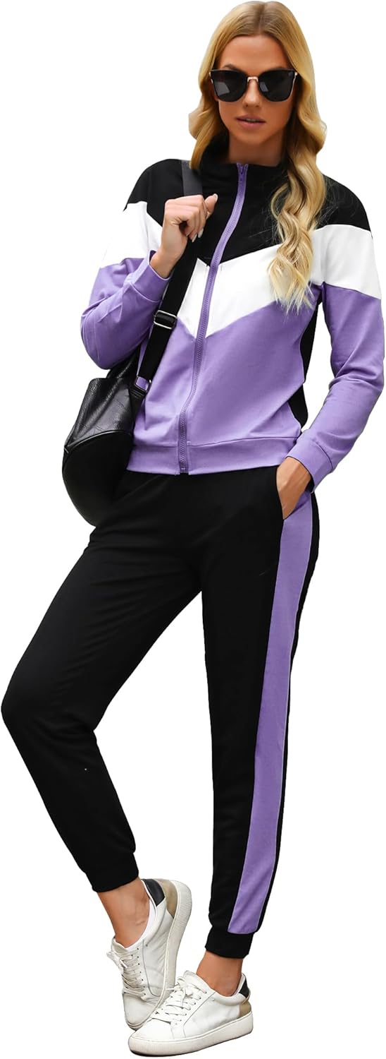 Marvmys Women's Tracksuit Set: Stylish 2 Piece Sweatsuit Outfit