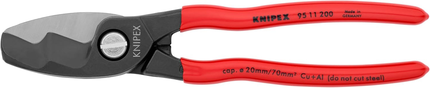 KNIPEX Cable Shears with Twin Cutting Edge for Precision Cutting