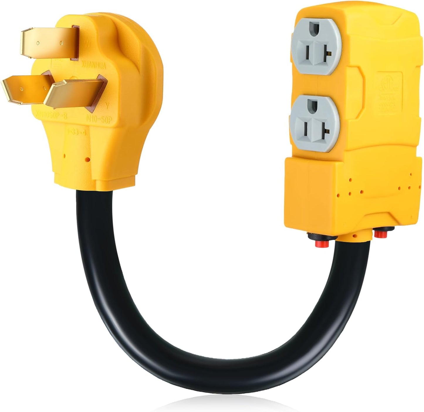 1.8 FT 220 to 110 Adapter for Electrical Stove and Range Use