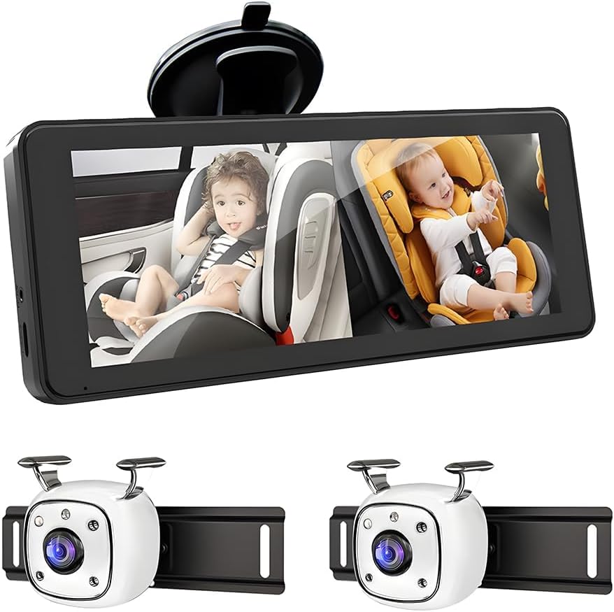 2 Way Baby Car Camera with HD 1080P Display for Safety