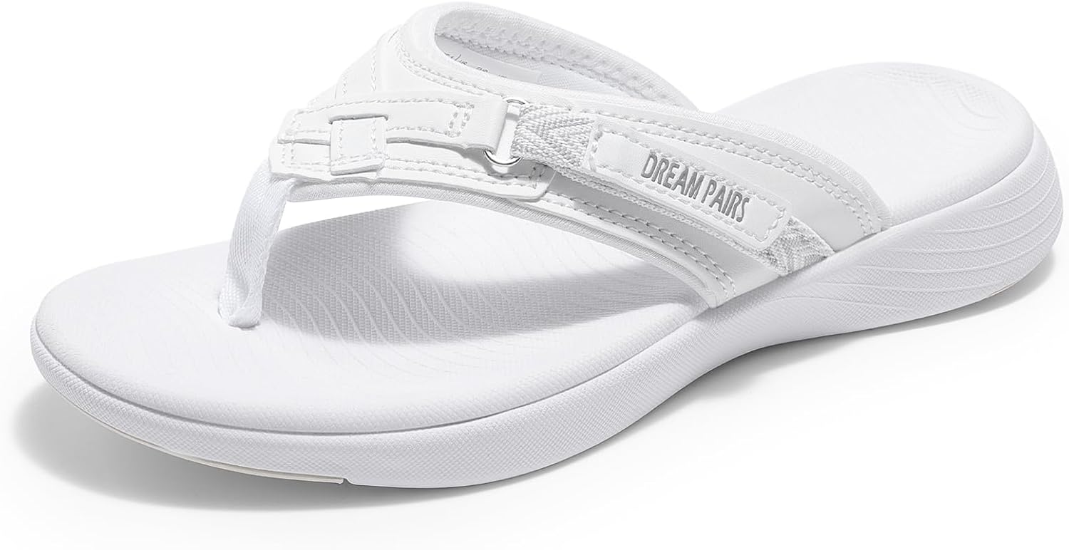 DREAM PAIRS Women's Arch Support Flip Flops for Summer Fun