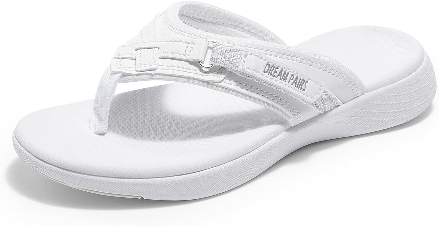 DREAM PAIRS Women's Arch Support Flip Flops for Summer Fun