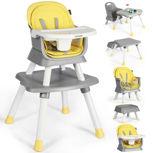 8-in-1 Baby High Chair: Transformable Table & Chair Set