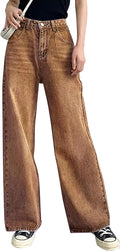 Baggy Wide Leg Jeans High Waisted Trendy Flare Jeans - Comfortable