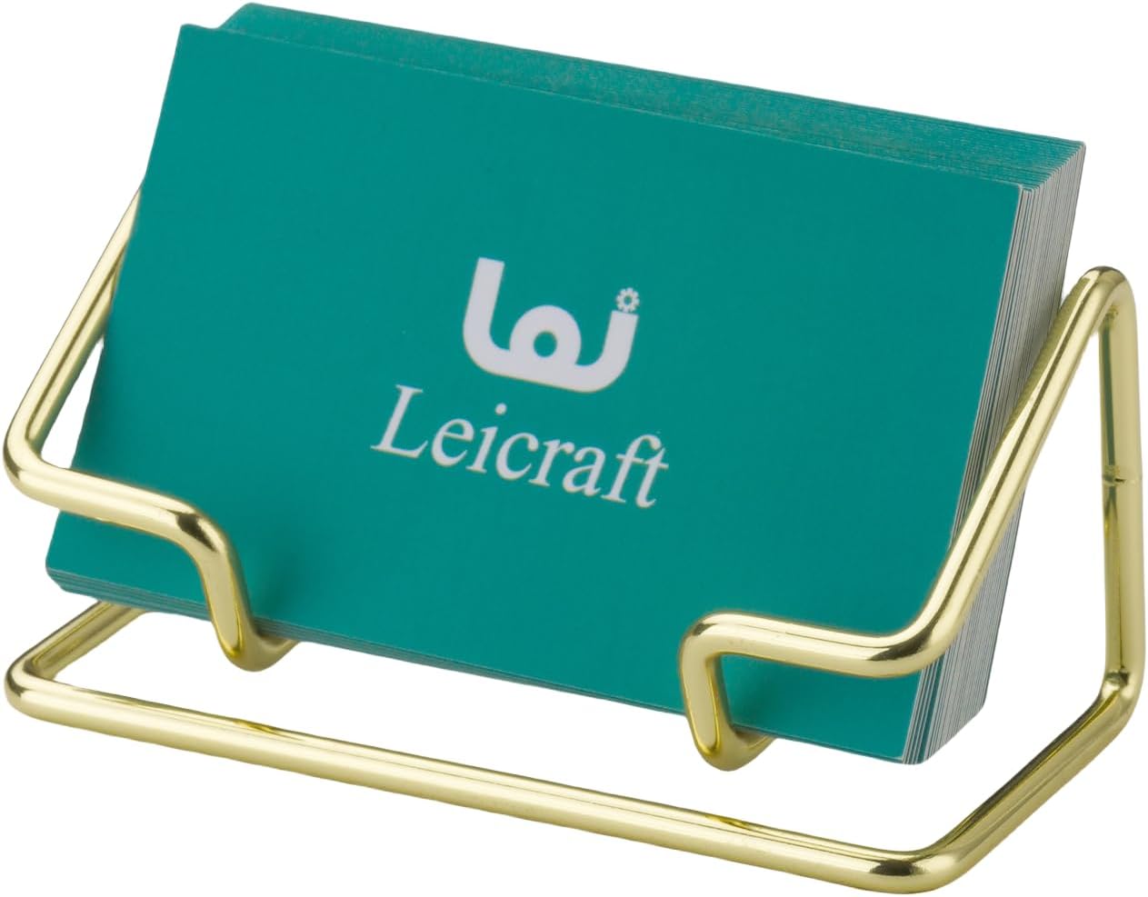 Leicraft Golden Desk Card Holder