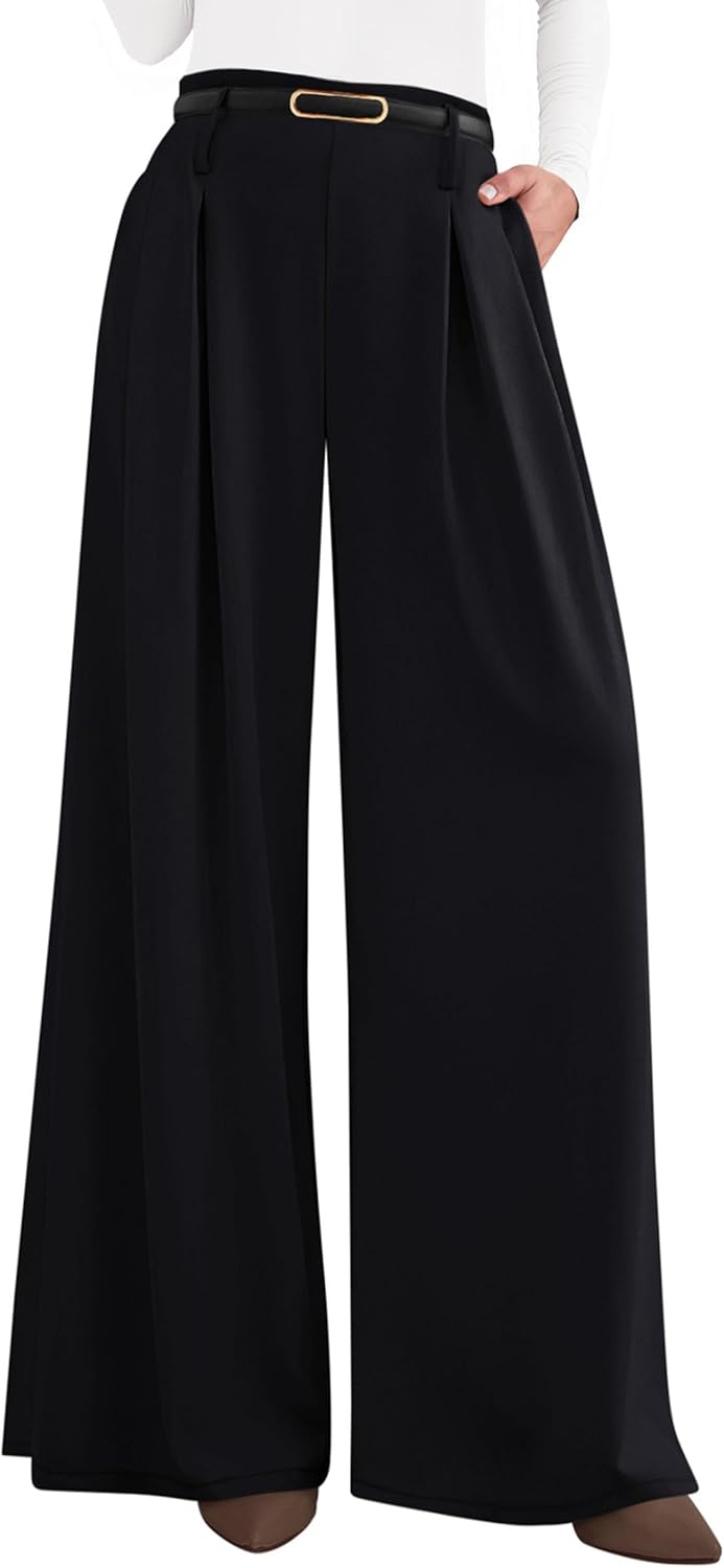 PRETTYGARDEN Womens Fall Wide Leg Trousers for Comfort and Style