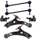 6pc Front Suspension Kit Sway Bar Lower Control Arm and Ball Joint