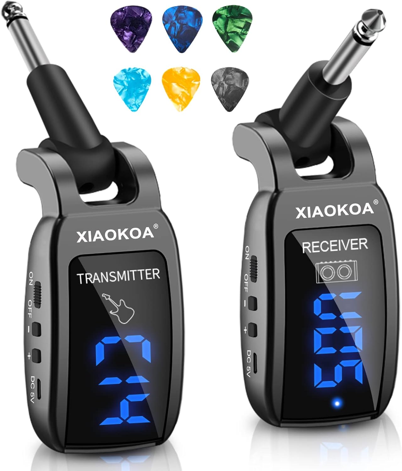 Wireless Guitar System with 15 Channels and 164ft Range