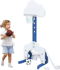 Costzon Kids Basketball Hoop Adjustable 5-Height 3-in-1 Activity