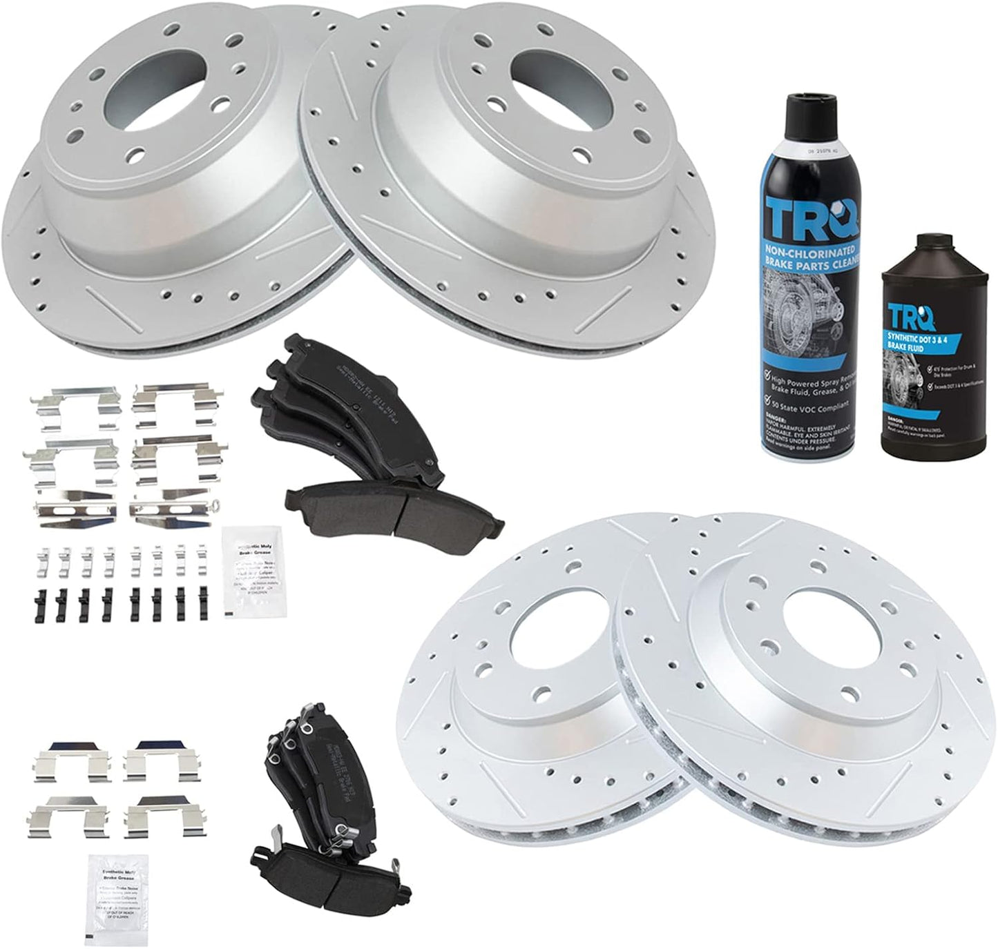 Premium Semi-Metallic Brake Pad & Rotor Kit for Ascender, Bravada