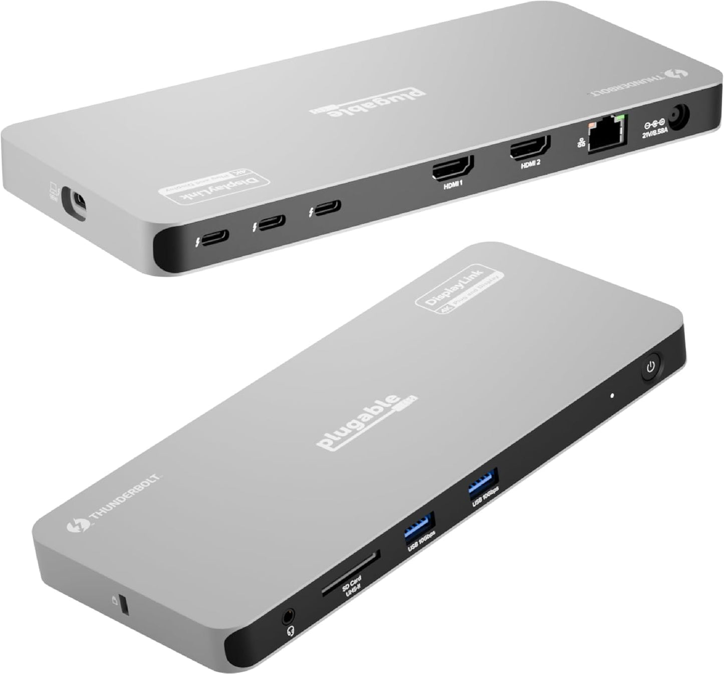 Plugable Thunderbolt 4 Dock for Quad Monitors with 100W Power