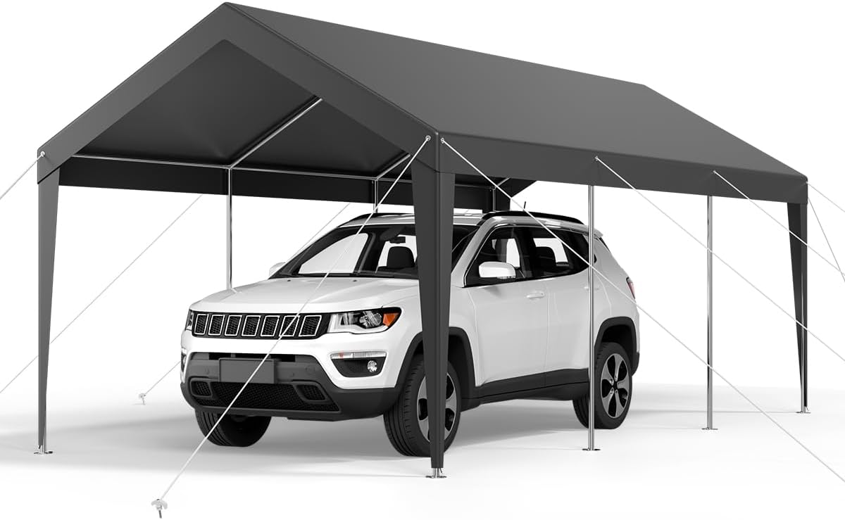 VEVOR Carport 10 x 20 FT Outdoor Canopy for All-Season Protection