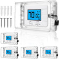 Thermostat Lock Box 5 Pack - Universal Cover with Key for Thermostats