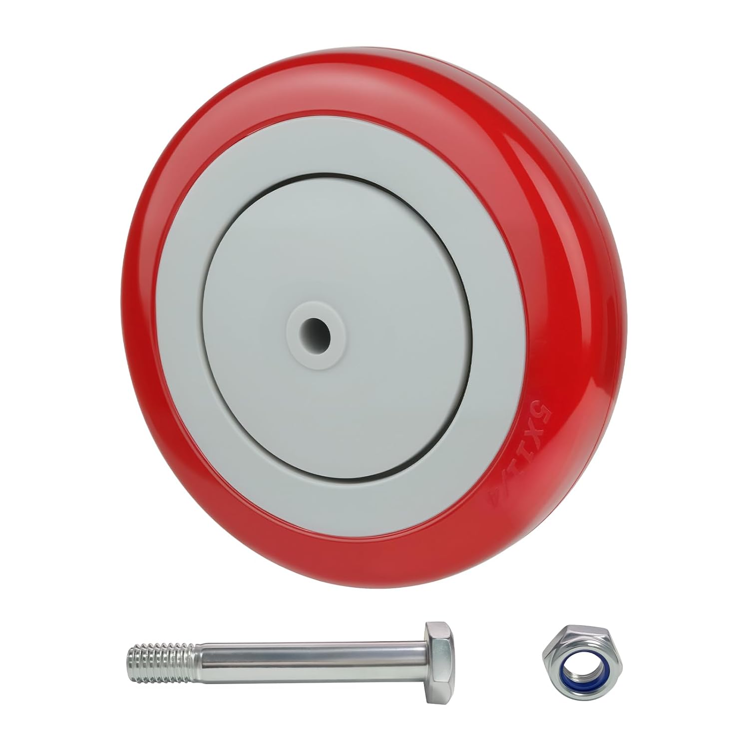 5 Inch Polyurethane Shopping Cart Wheels Replacement Casters