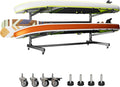 METAN Metal Kayak Storage Rack 59in Wide Freestanding - Heavy Duty