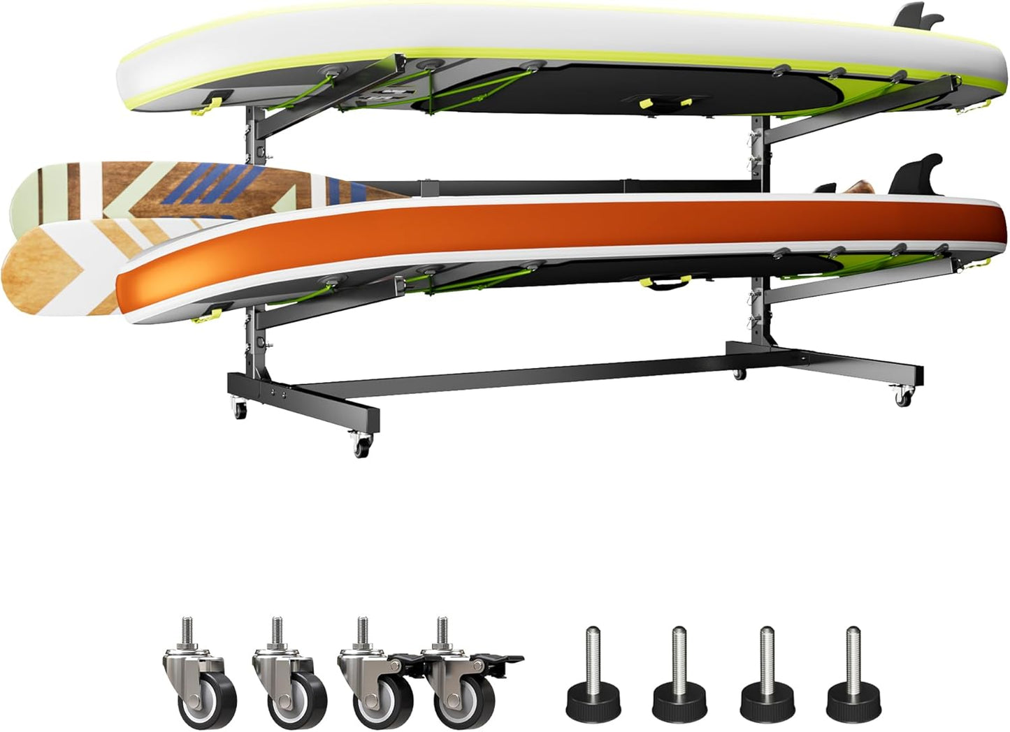 METAN Metal Kayak Storage Rack for Indoor and Outdoor Use