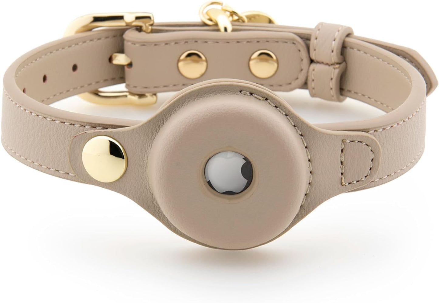 Cupertino Dog Collars with Tracker Holder - Stylish Vegan Leather